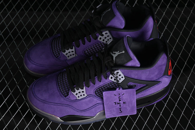 Air Jordan 4 x Travis Scott Purple Suede 'Friends & Family' - Encomenda
