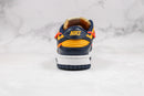 Nike Dunk Low Off White University Gold Mindnight Navy - Encomenda