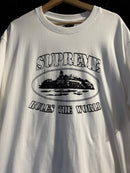 Camiseta Corteiz x Supreme Branca - Pronta Entrega