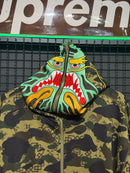 Jaqueta Bape X Clot Shark Camo Relaxed Full Zip - Pronta Entrega
