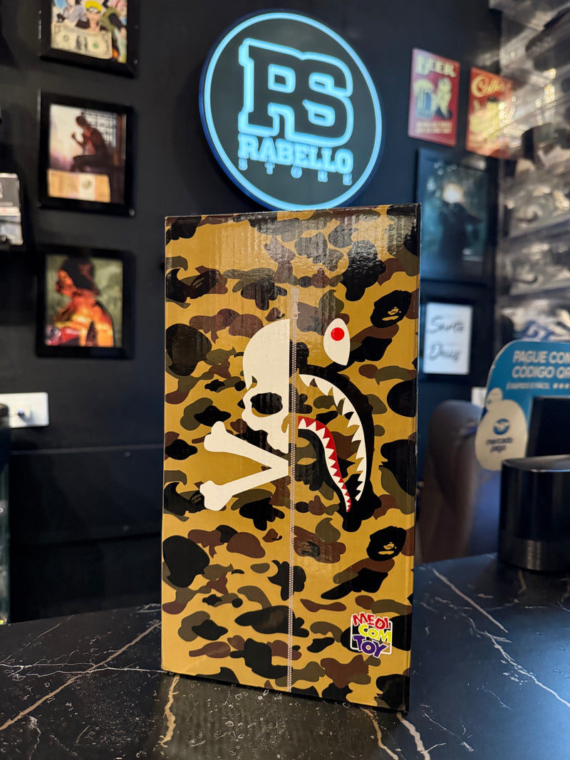 A Bathing Ape Mastermind Bearbrick Bear 400% Medicom Toy Boneco Colecionável 28cm - Pronta Entrega