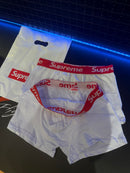 Supreme Pack Cueca Boxer 2 Peças Branca - Pronta Entrega