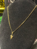 Corrente Cartier Banhada Pingente Cruz Com Capa 30 CM - Pronta Entrega