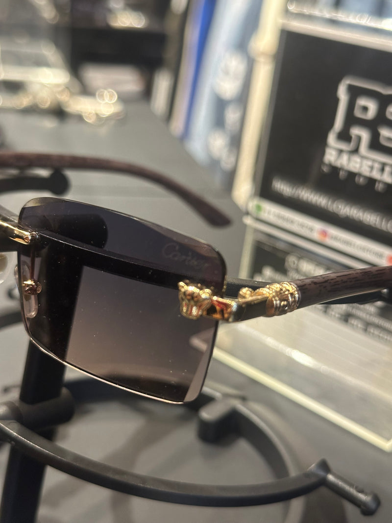 Óculos Cartier 5916-138 Lente Retangular - Pronta Entrega