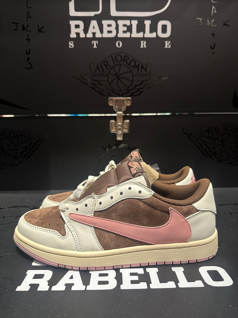 Tênis Jordan 1 Low Travis Scott Pink Brown - Pronta Entrega
