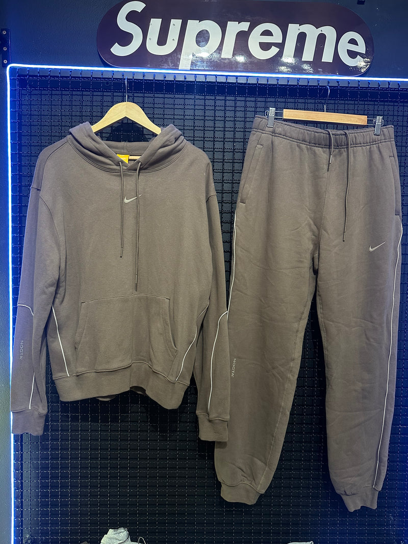 Conjunto Moletom Nike x Nocta Brown Reflective - Pronta Entrega