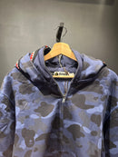 Jaqueta Bape Shark Camo Blue Dual Hoodie Full Zip - Pronta Entrega