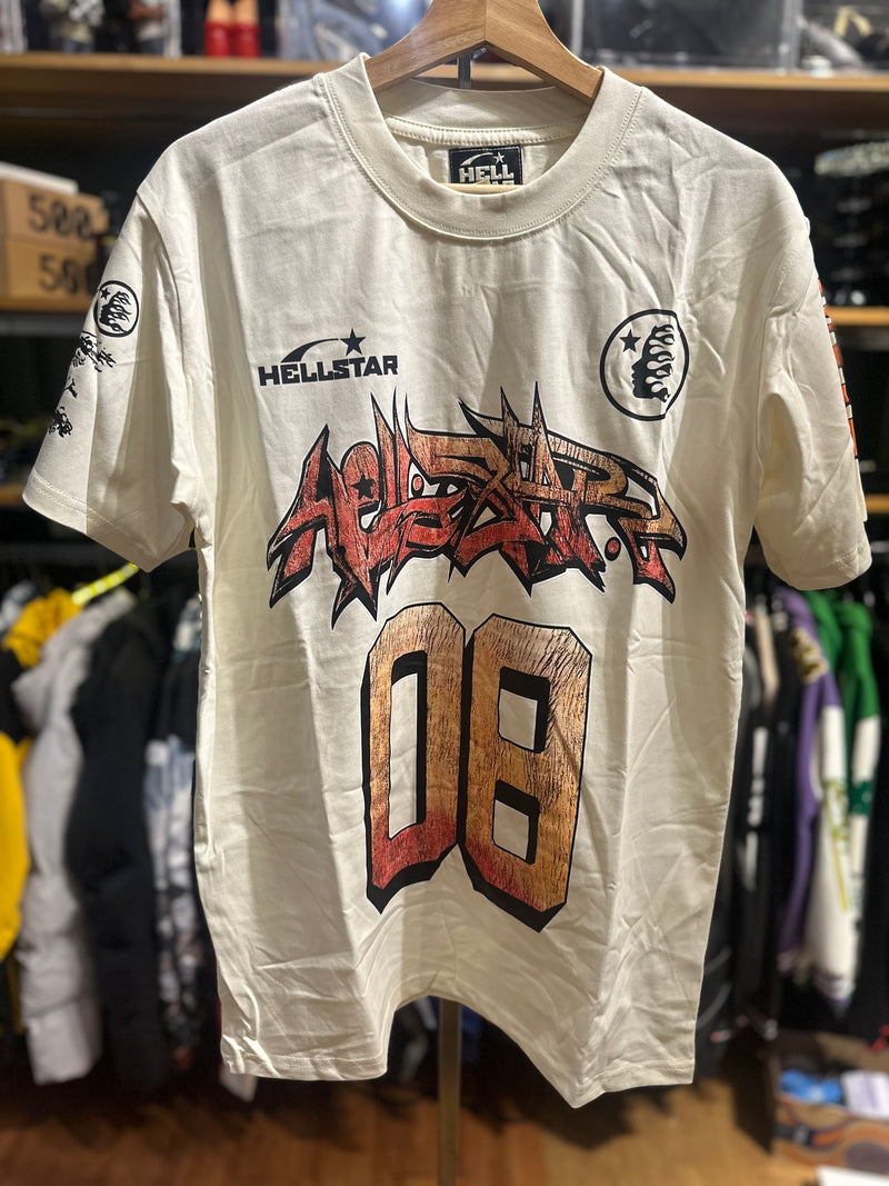 Camiseta Hellstar #08 Branca - Pronta Entrega
