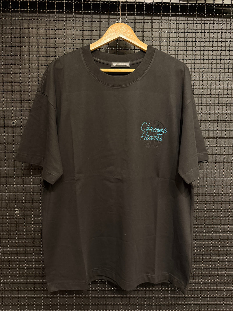 Camiseta Chrome Hearts Back 4 Cruz Blue Black - Pronta Entrega