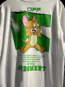 Camiseta OFF WHITE x TOM E JERRY Branca - Pronta Entrega