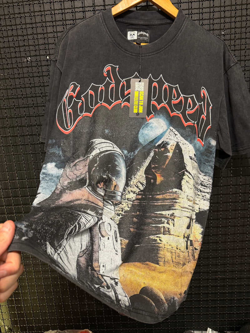 Camiseta Godspeed Space Man Black - Pronta Entrega