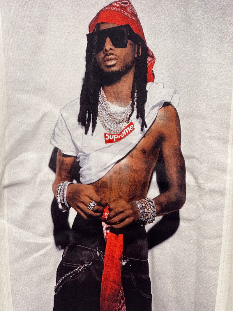 Camiseta SUPREME Playboi Carti Branca - Pronta Entregar