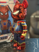Bearbrick Iron Spider 400% Marvel Toy Boneco Colecionável 28cm - Pronta Entrega