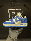 Tênis Nike Air Force 1 Low X Louis Vuitton Blue - Pronta Entrega