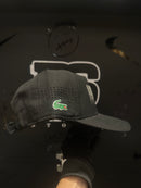 Boné Aba Curva Lacoste Preto Line Silk - Pronta Entrega