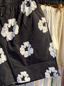 Short Denim Tears Preto Tactel - Pronta Entrega