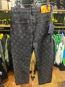 Calça Louis Vuitton Distressed Baggy Monogram Jeans - Pronta Entrega