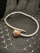 Bracelete Pandora Moments com Fecho De Coracao Rose - Pronta Entrega