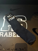 Meia Nike Sport Logo 2 Cano Alto Preto - Pronta Entrega