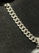 Corrente Cravejada Pingente Eskimo Em Zicornia Cubica Prata 45 CM - Pronta Entrega