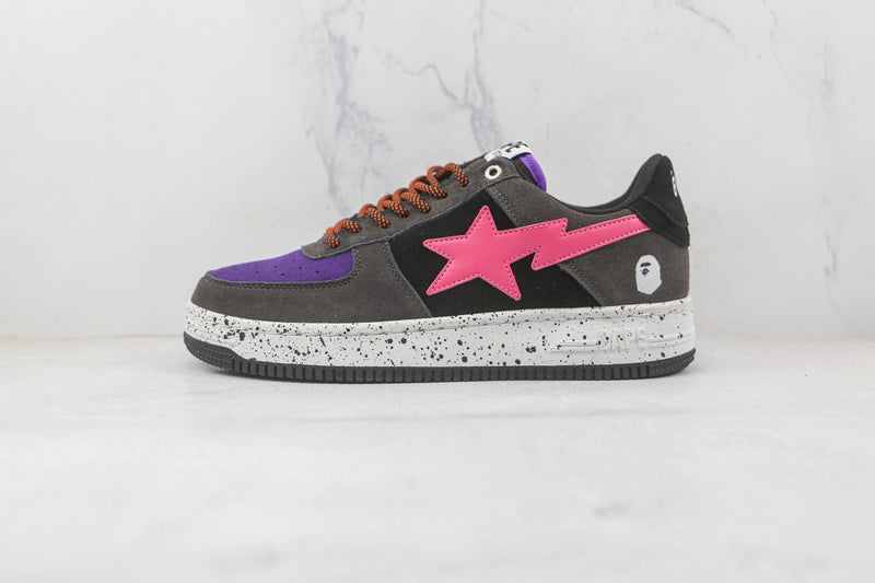 Bape Sta Black Grey Pink Suede - Encomenda