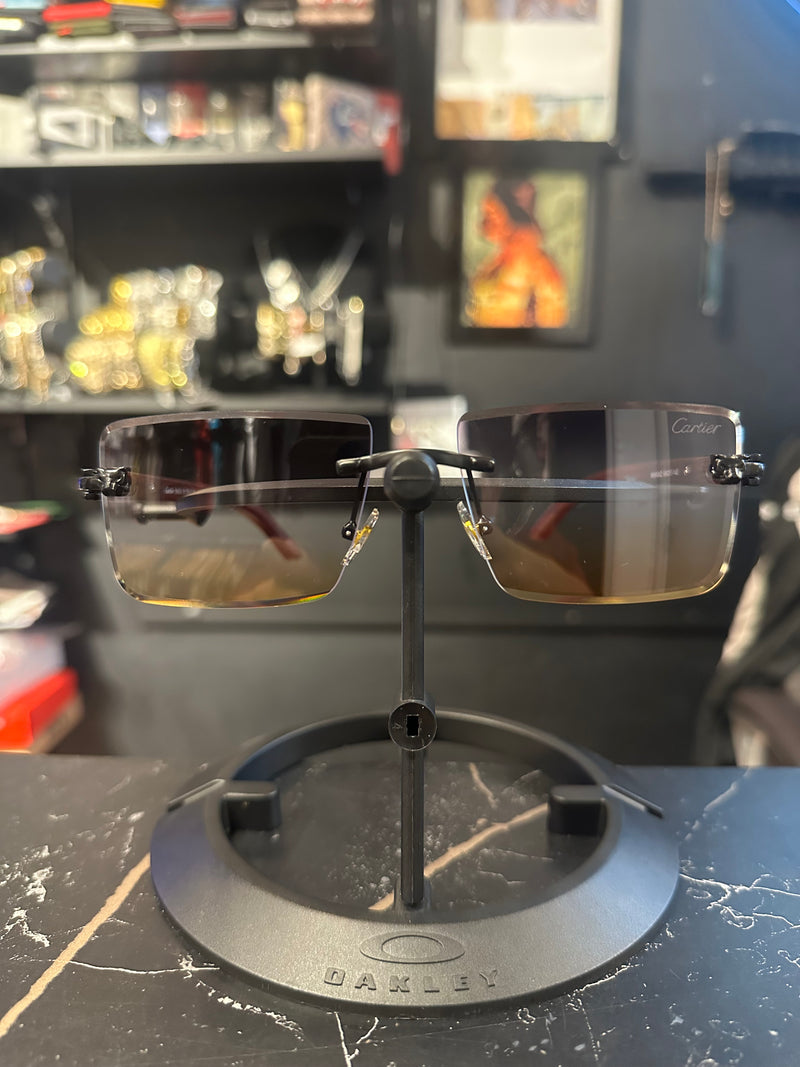 Óculos Cartier 66543XZ Lente Mixed Brown/Yellow - Pronta Entrega