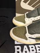 Tênis Nike Air Jordan 1 Retro Low SP Travis Scott "Medium Olive" - Pronta Entrega