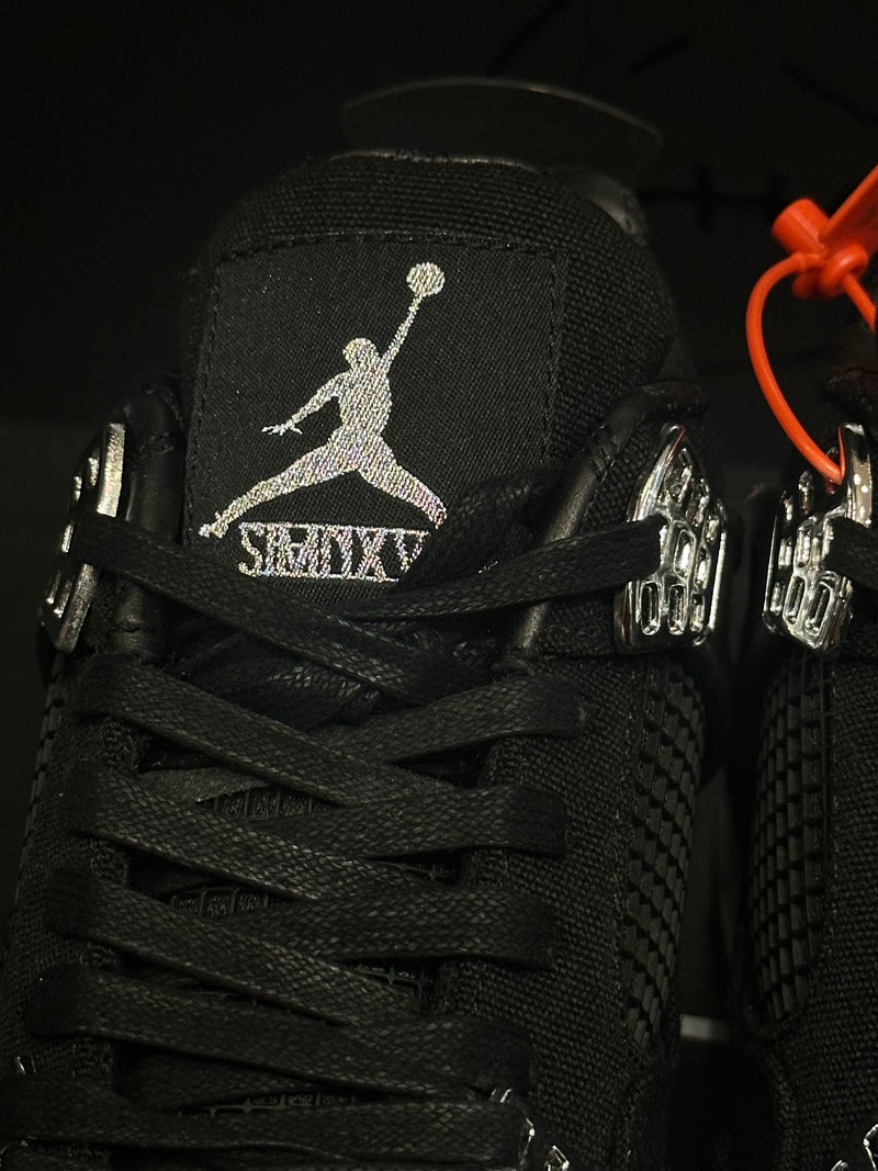 Tênis Nike Air Jordan 4 Eminem x Carhartt Black Chrome - Pronta Entrega