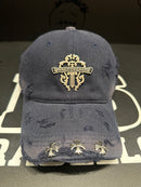 Boné Aba Curva Chrome Hearts Triple Cruz Azul - Pronta Entrega