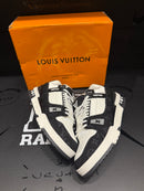 Tênis Louis Vuitton LV Trainer White Black  - Pronta Entrega