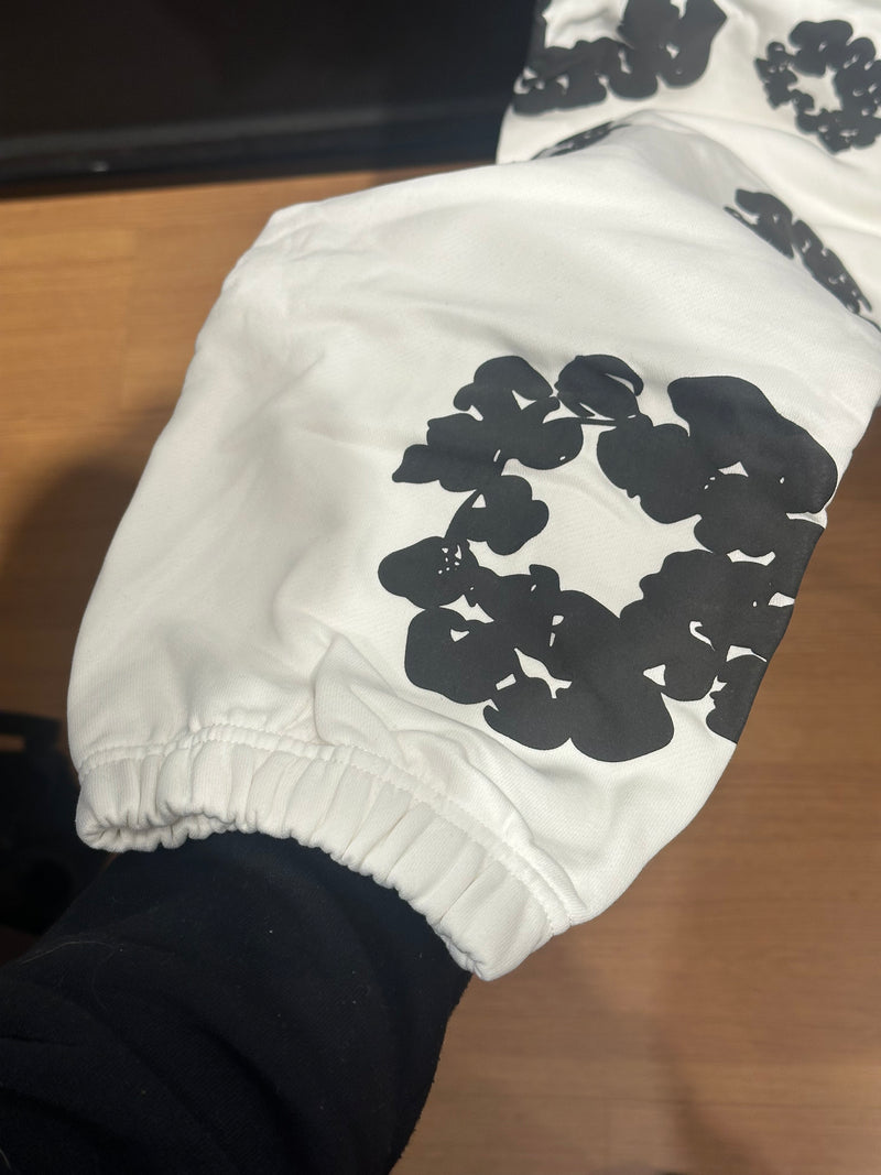 Conjunto Denim Tears White/Black Moletom + Calça - Pronta Entrega