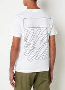 Camiseta OFF WHITE BackPrint Branca - Pronta Entrega