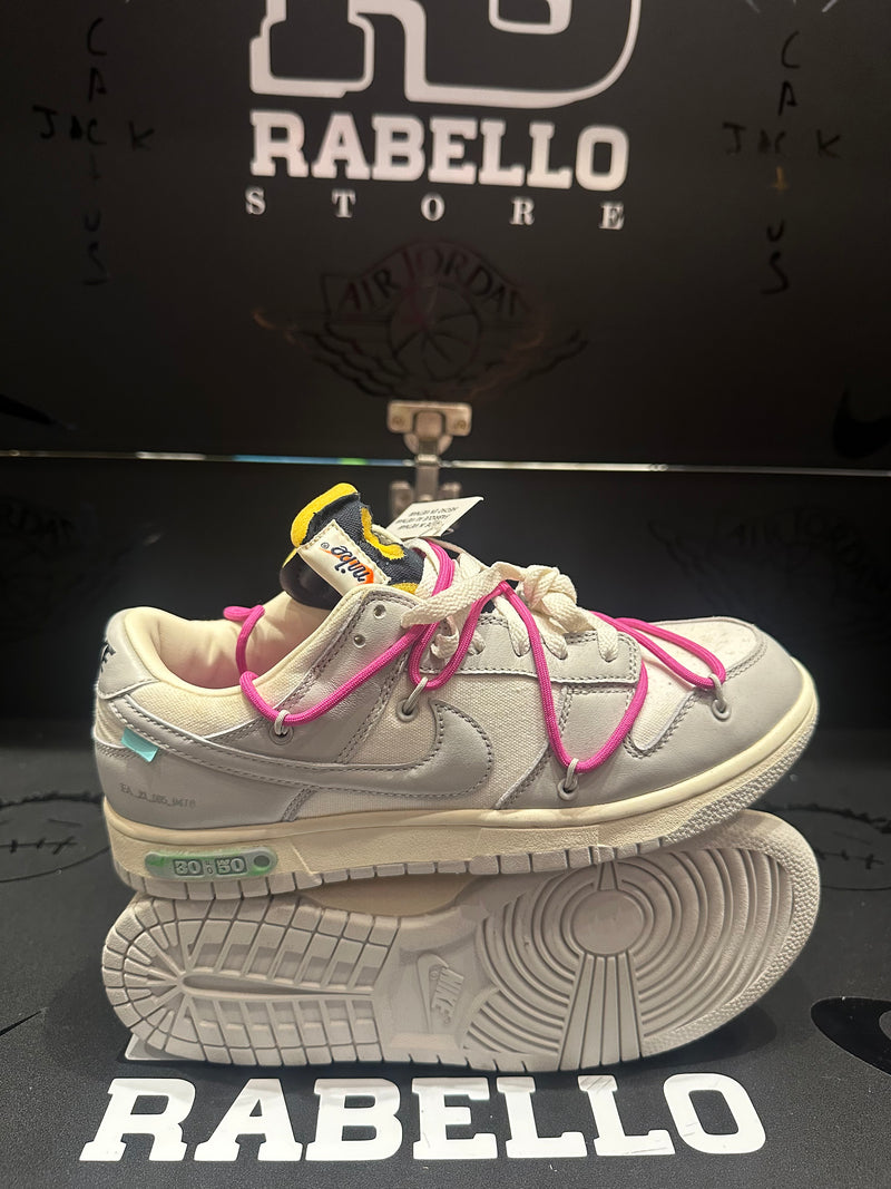 Tênis Nike Dunk Low Off-White 30:50 - Pronta Entrega