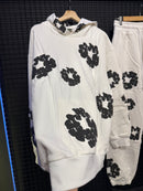 Conjunto Denim Tears White Black Moletom + Calça - Pronta Entrega