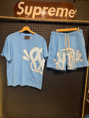 Conjunto Syna Camiseta + Short Blue - Pronta Entrega
