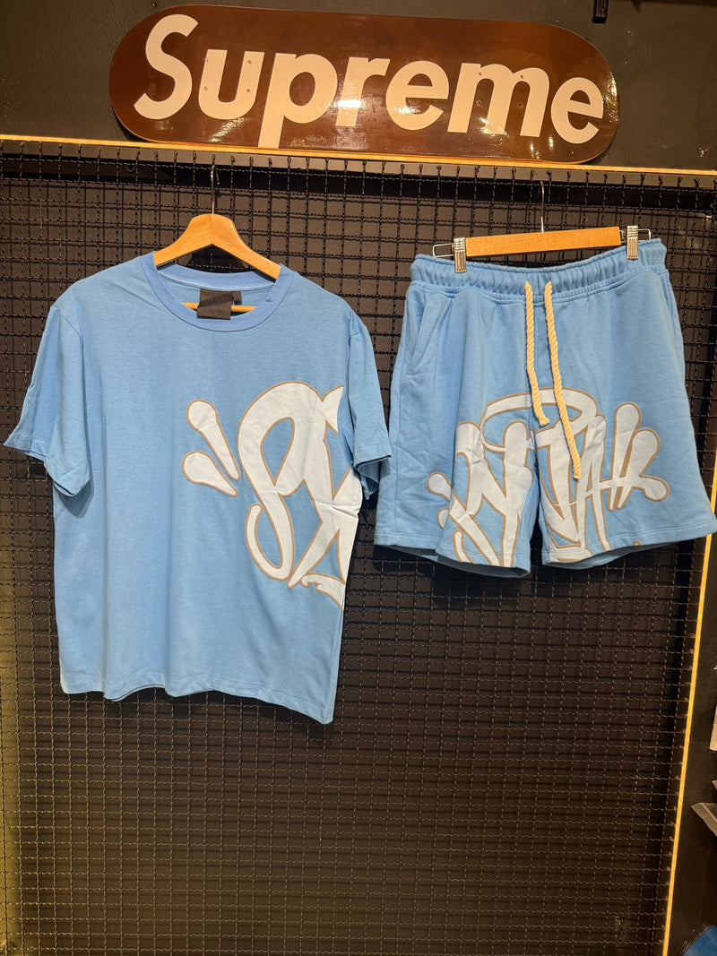 Conjunto Syna Camiseta + Short Blue - Pronta Entrega