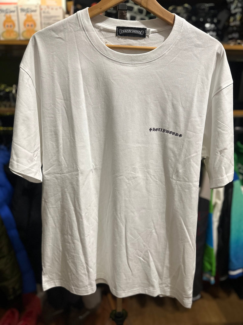 Camiseta Chrome Hearts “Triple Cruz” Branca - Pronta Entrega