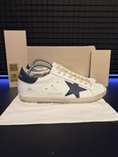 Tênis Golden Goose Super-Star White Blue Star - Pronta Entrega