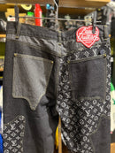 Calça Louis Vuitton Jeans Monogram Lavado Preto - Pronta Entrega