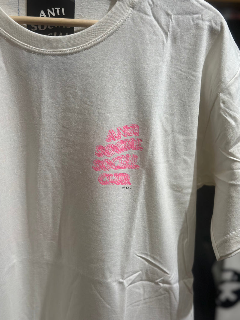 Camisa Anti Social Social Club Off White Logo Pink - Pronta Entrega