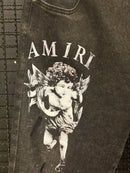 Calça Jeans Amiri Angel Preta - Pronta Entrega