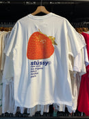 Camiseta STUSSY Morango Branca - Pronta Entrega