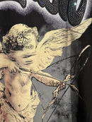 Camiseta Mixed Emotions Cupid Rhinestone Black - Pronta Entrega