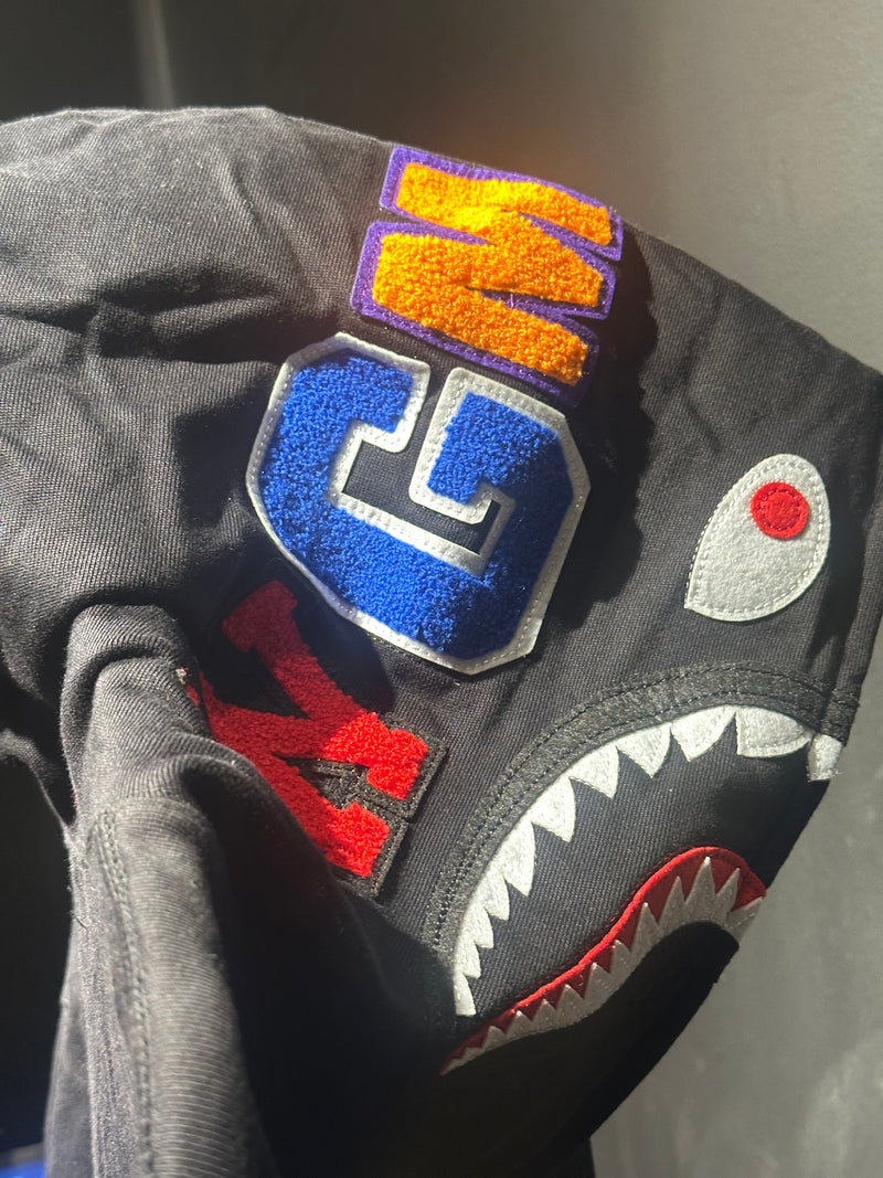 Jaqueta Bape Shark Camo Black Full Zip - Pronta Entrega