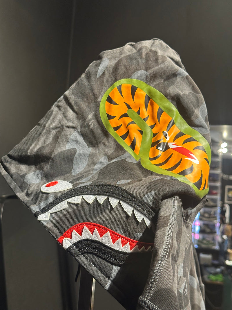 Jaqueta Bape Camo Shark Black Full Zip - Pronta Entrega