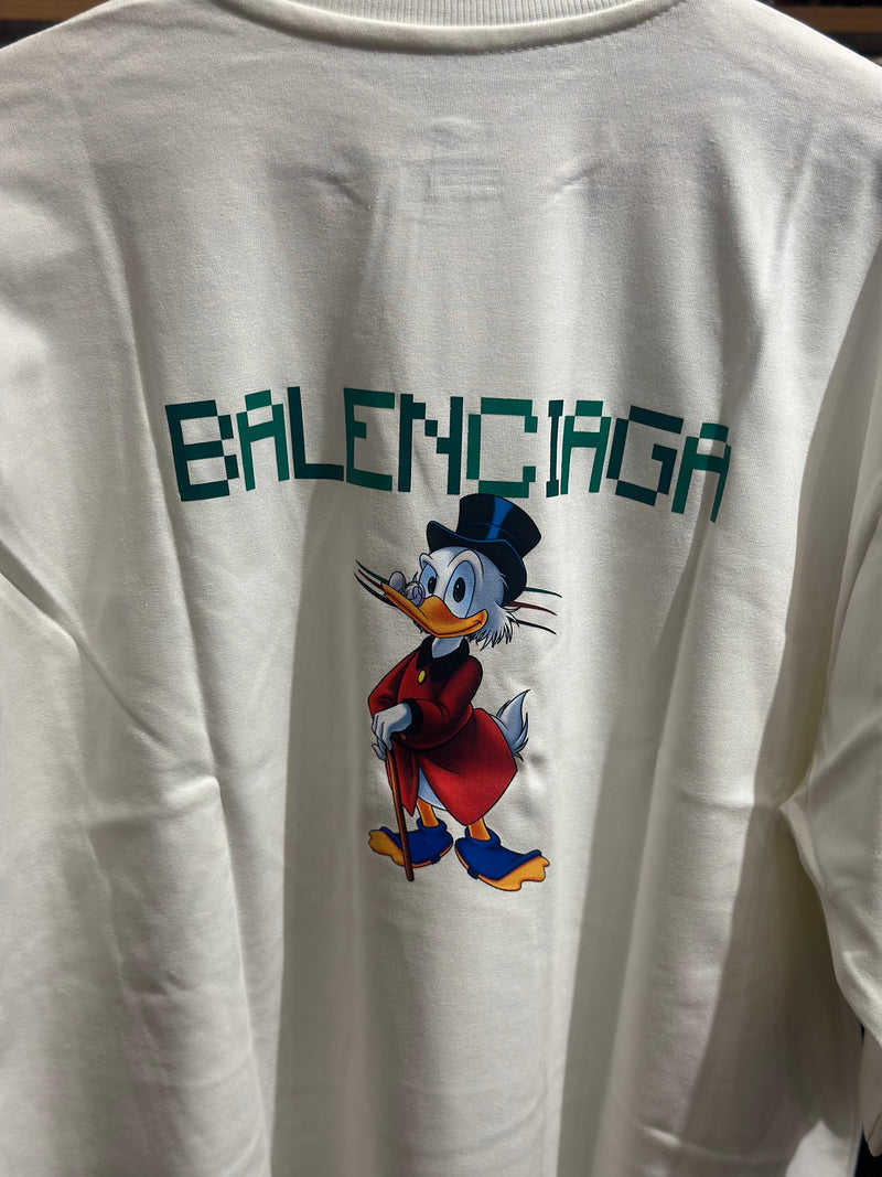 Camiseta Balenciaga “PATO DONALD” Off White - Pronta Entrega