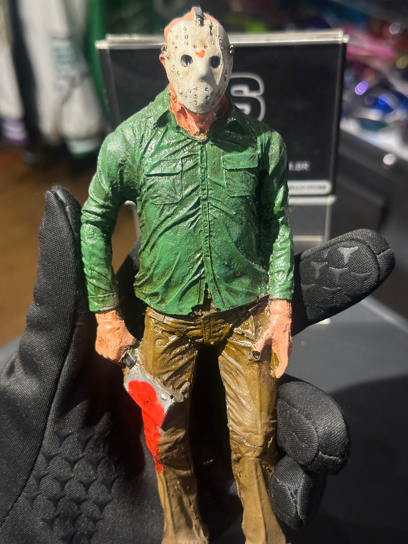 Boneco de Ação Jason Voorhees Cutelo 20cm Resina - Pronta Entrega