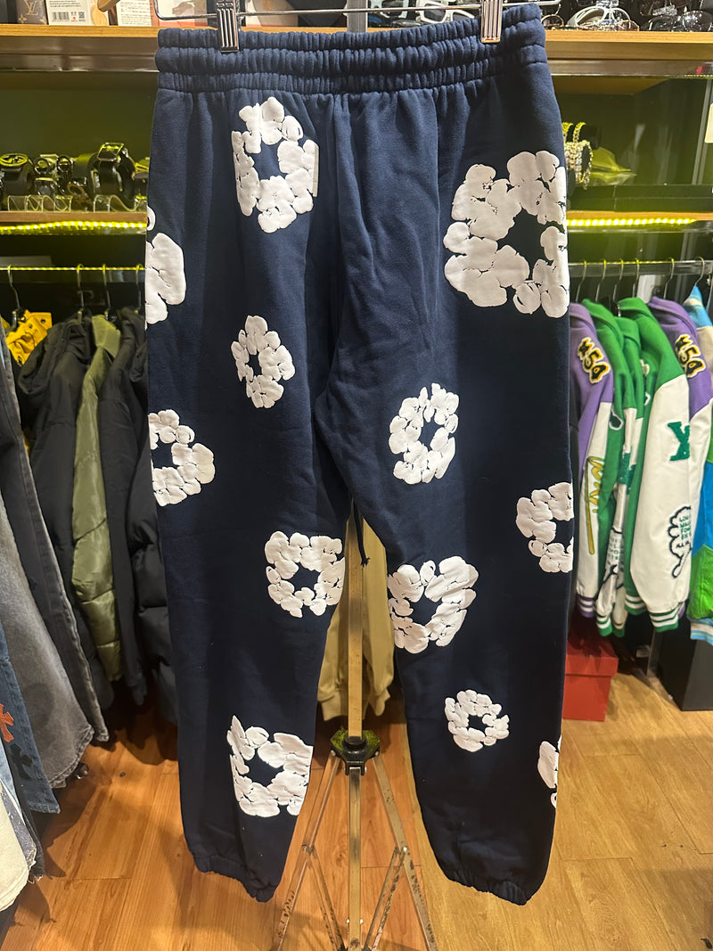 Conjunto Denim Tears Moletom The Cotton Wreath Blue - Pronta Entrega