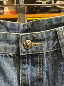 Calça Jeans Chrome Hearts Cruz Black/Orange/White - Pronta Entrega