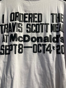 Camiseta TRAVIS SCOTT x MC DONALD’S Branca - Pronta Entrega